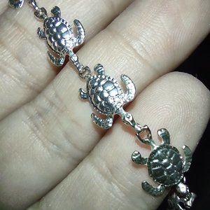 Silver Honu Turtle Bracelet